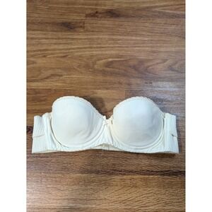 Vintage Henson Kickernick Size 0484 Size 34B Strapless Bra  Beige